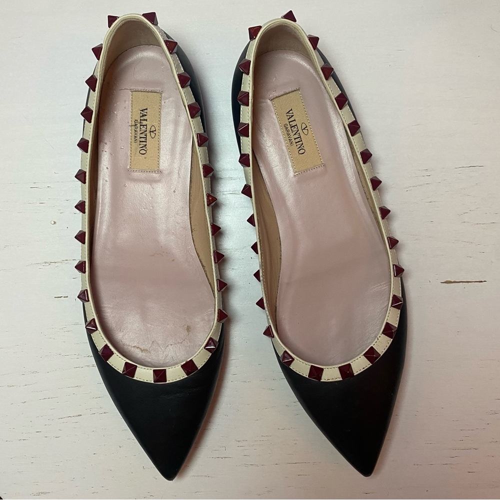 Valentino Rockstud Ballet Flats